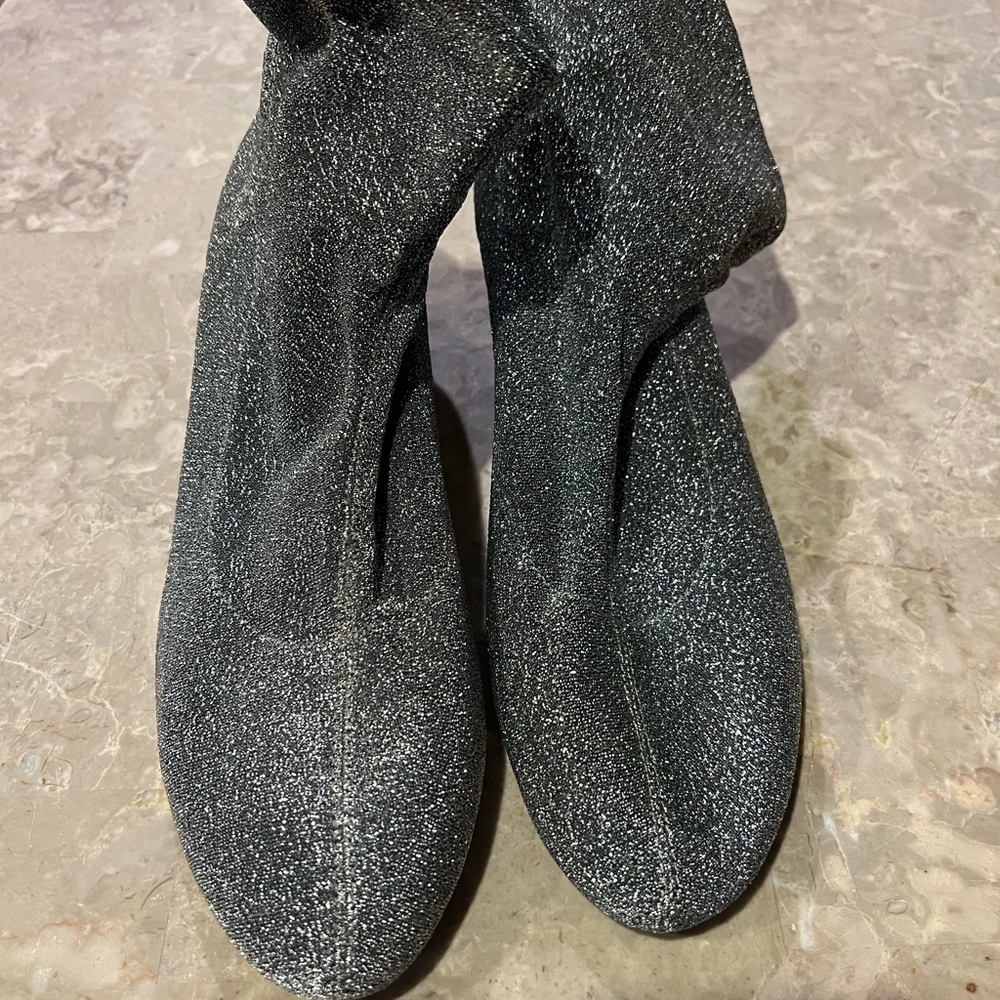 Glittery booties just in time for the holidays